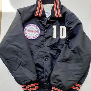 Vintage 1989 Varsity Style Windbreaker Softball.Tournament Las Vegas Alaska